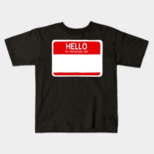 Hello My Pronouns Are Blank Kids T-Shirt